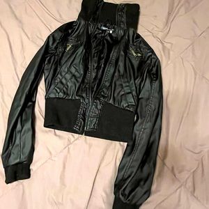 Faux leather jacket